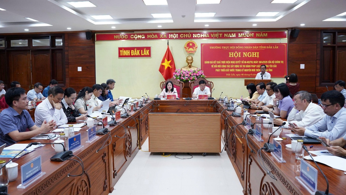 Thường trực HĐND tỉnh tổ chức Hội nghị đánh giá kết quả thực hiện Nghị quyết số 66-NQ/TW, ngày 30/4/2025 của Bộ Chính trị 